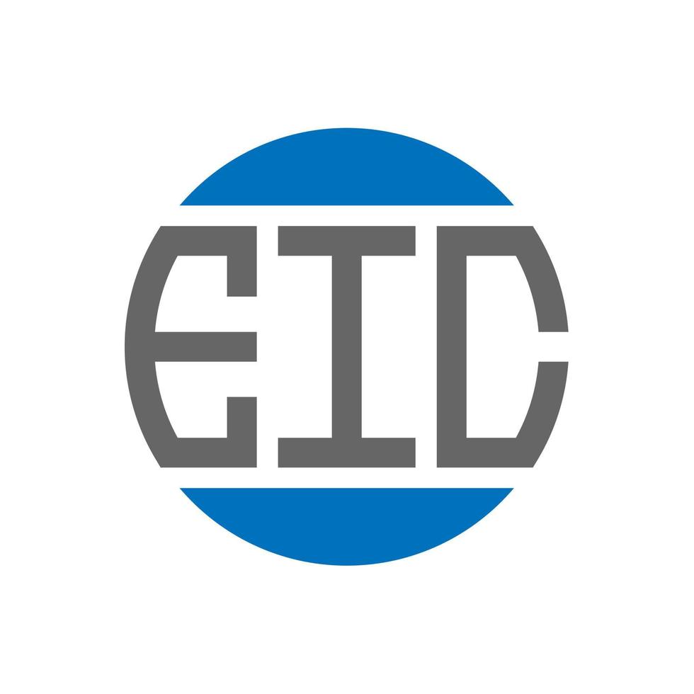 eic brief logo ontwerp Aan wit achtergrond. eic creatief initialen cirkel logo concept. eic brief ontwerp. vector