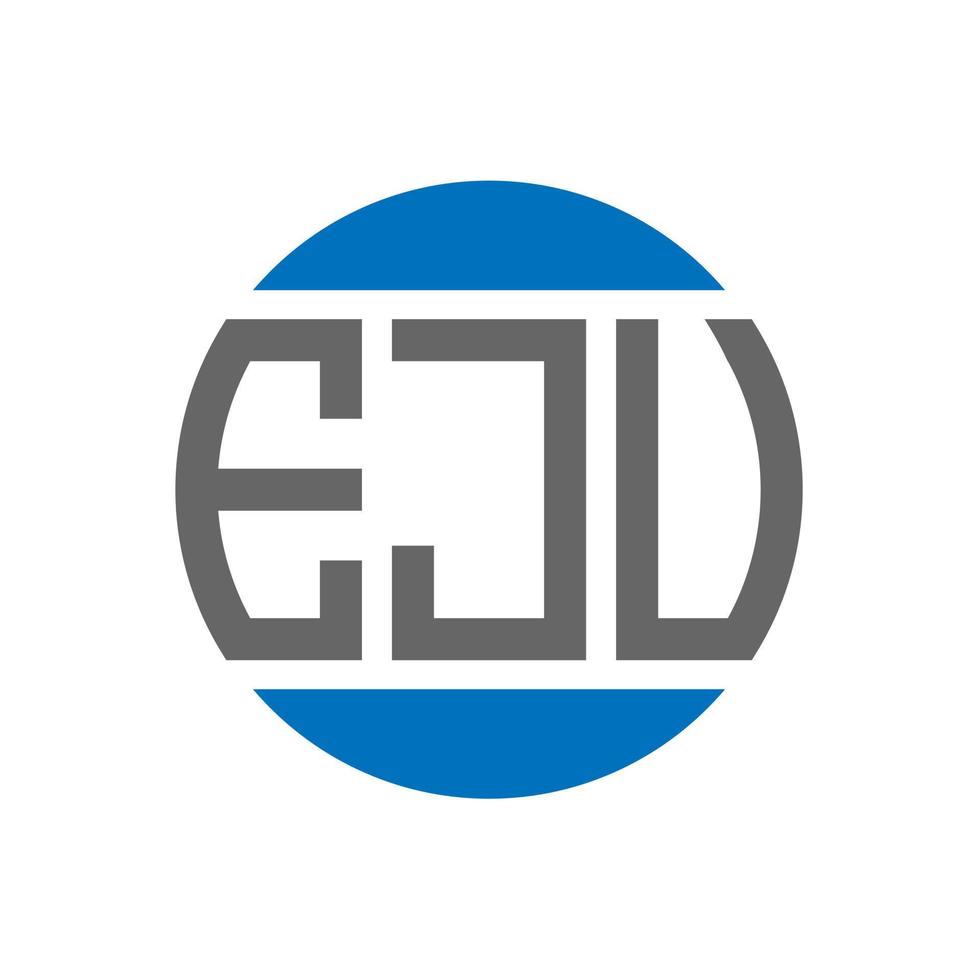 eju brief logo ontwerp Aan wit achtergrond. eju creatief initialen cirkel logo concept. eju brief ontwerp. vector