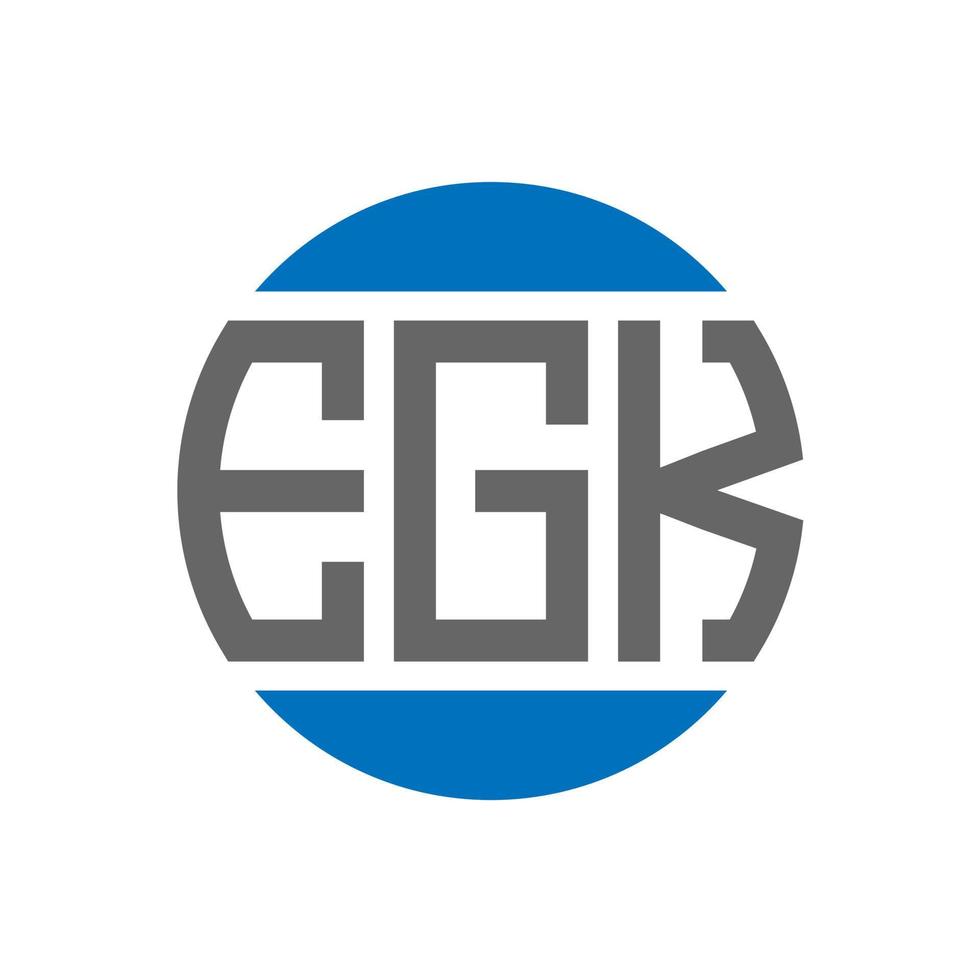 egk brief logo ontwerp Aan wit achtergrond. egk creatief initialen cirkel logo concept. egk brief ontwerp. vector