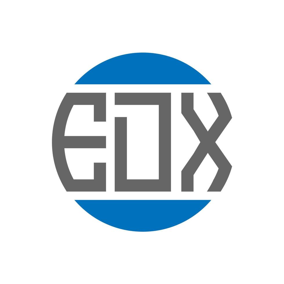 edx brief logo ontwerp Aan wit achtergrond. edx creatief initialen cirkel logo concept. edx brief ontwerp. vector