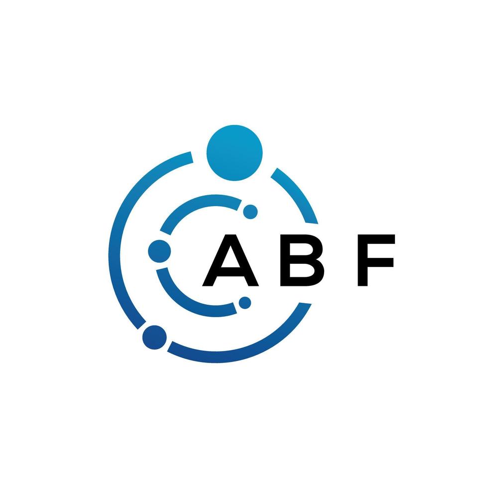 abf brief logo ontwerp op zwarte achtergrond. abf creatieve initialen brief logo concept. abf brief ontwerp. vector