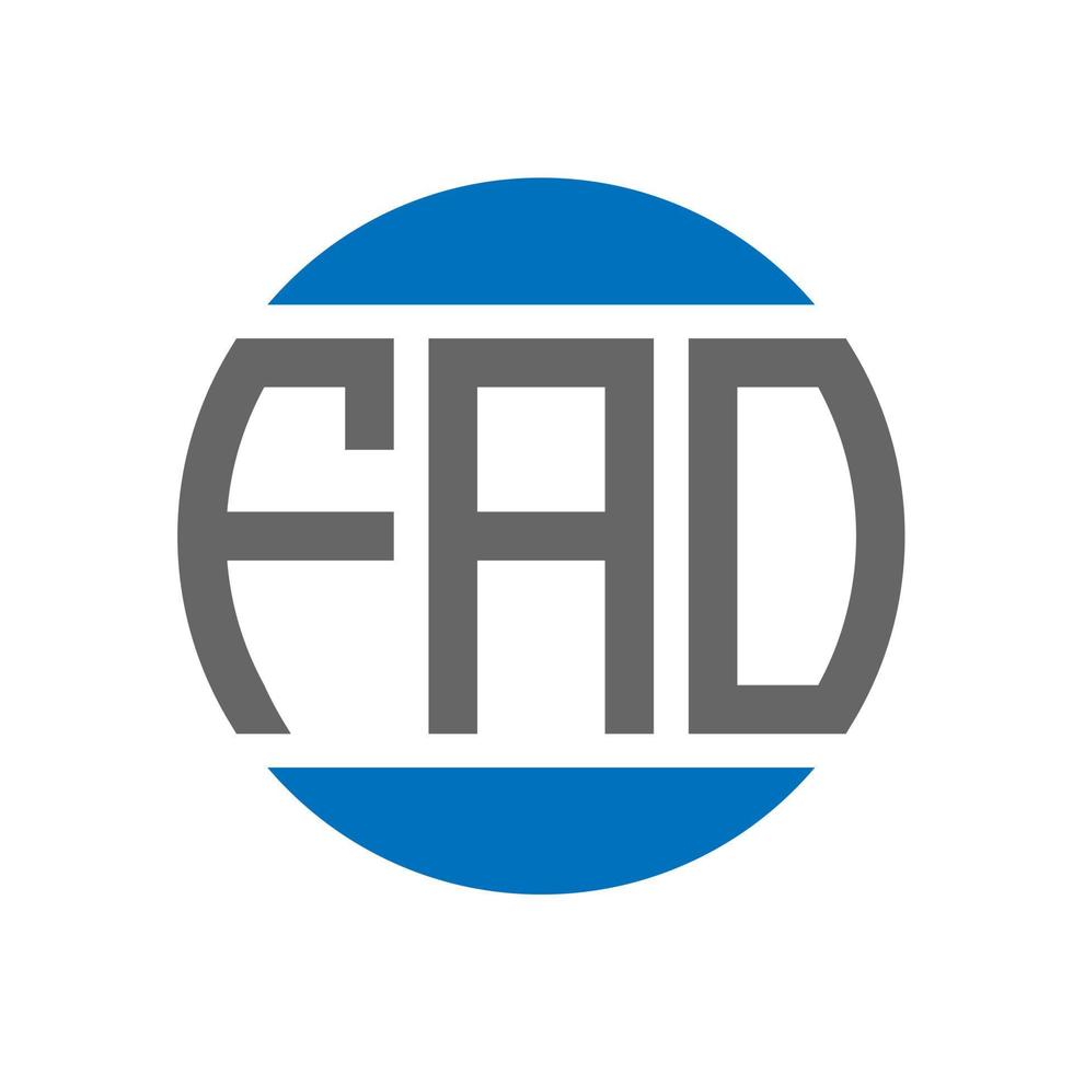 fao brief logo ontwerp Aan wit achtergrond. fao creatief initialen cirkel logo concept. fao brief ontwerp. vector