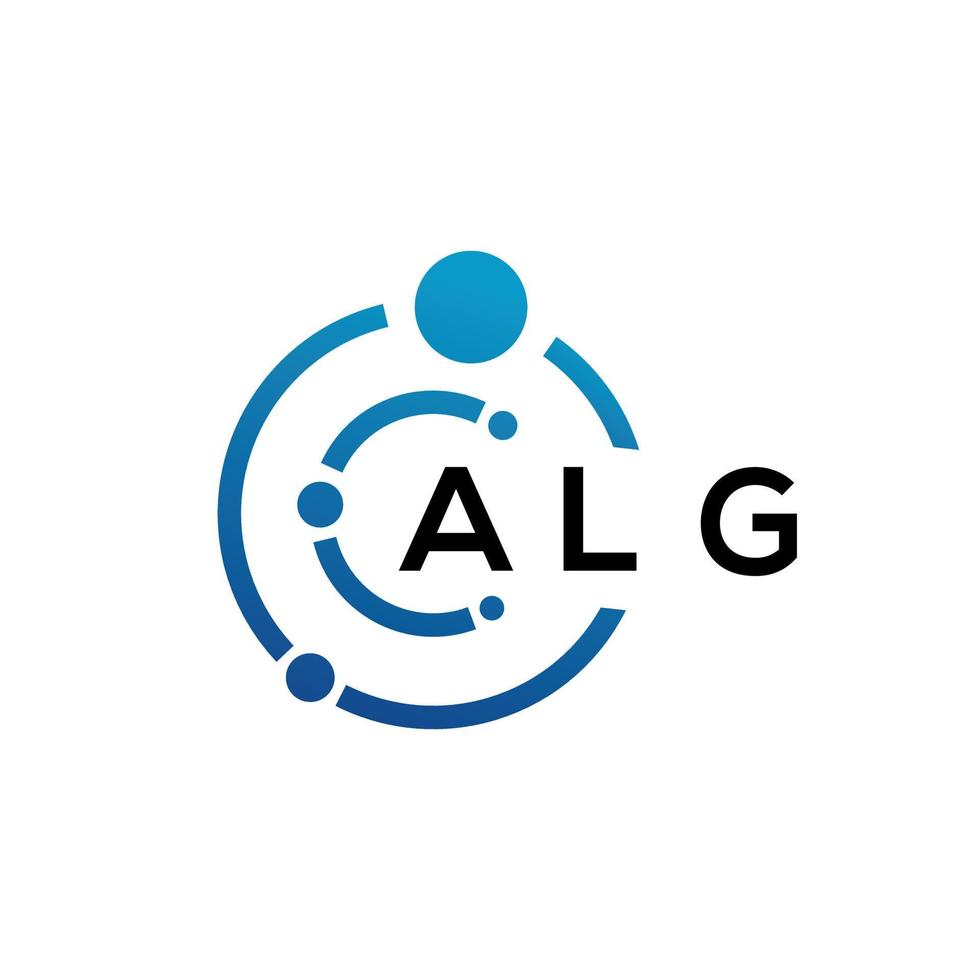 alg brief logo ontwerp op zwarte achtergrond. alg creatieve initialen brief logo concept. alg brief ontwerp. vector