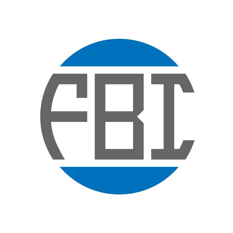 fbi brief logo ontwerp Aan wit achtergrond. fbi creatief initialen cirkel logo concept. fbi brief ontwerp. vector