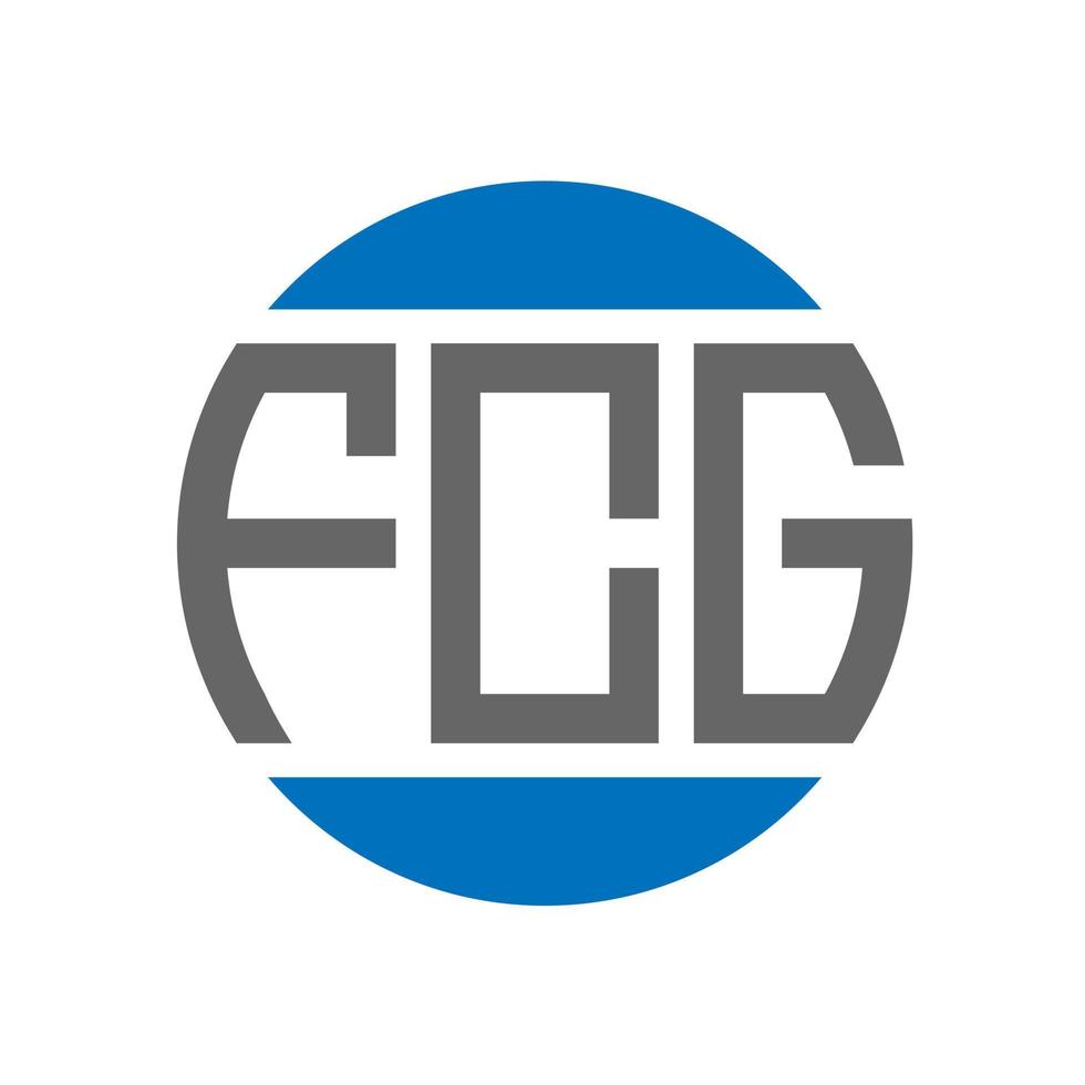 fcg brief logo ontwerp Aan wit achtergrond. fcg creatief initialen cirkel logo concept. fcg brief ontwerp. vector