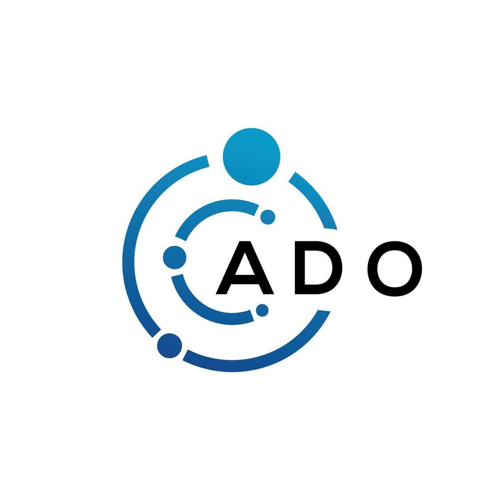 ado brief logo ontwerp op zwarte achtergrond. ado creatieve initialen brief logo concept. ado brief ontwerp. vector