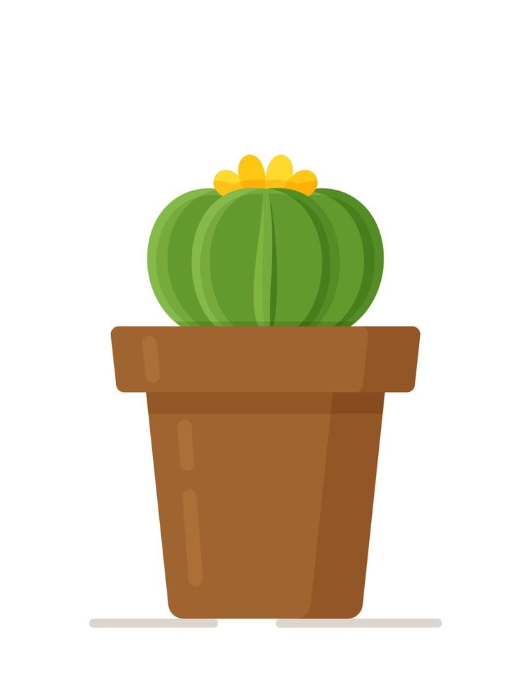 vectorillustratie van cactusconcept. mooie kamer bloemen in vazen. vector