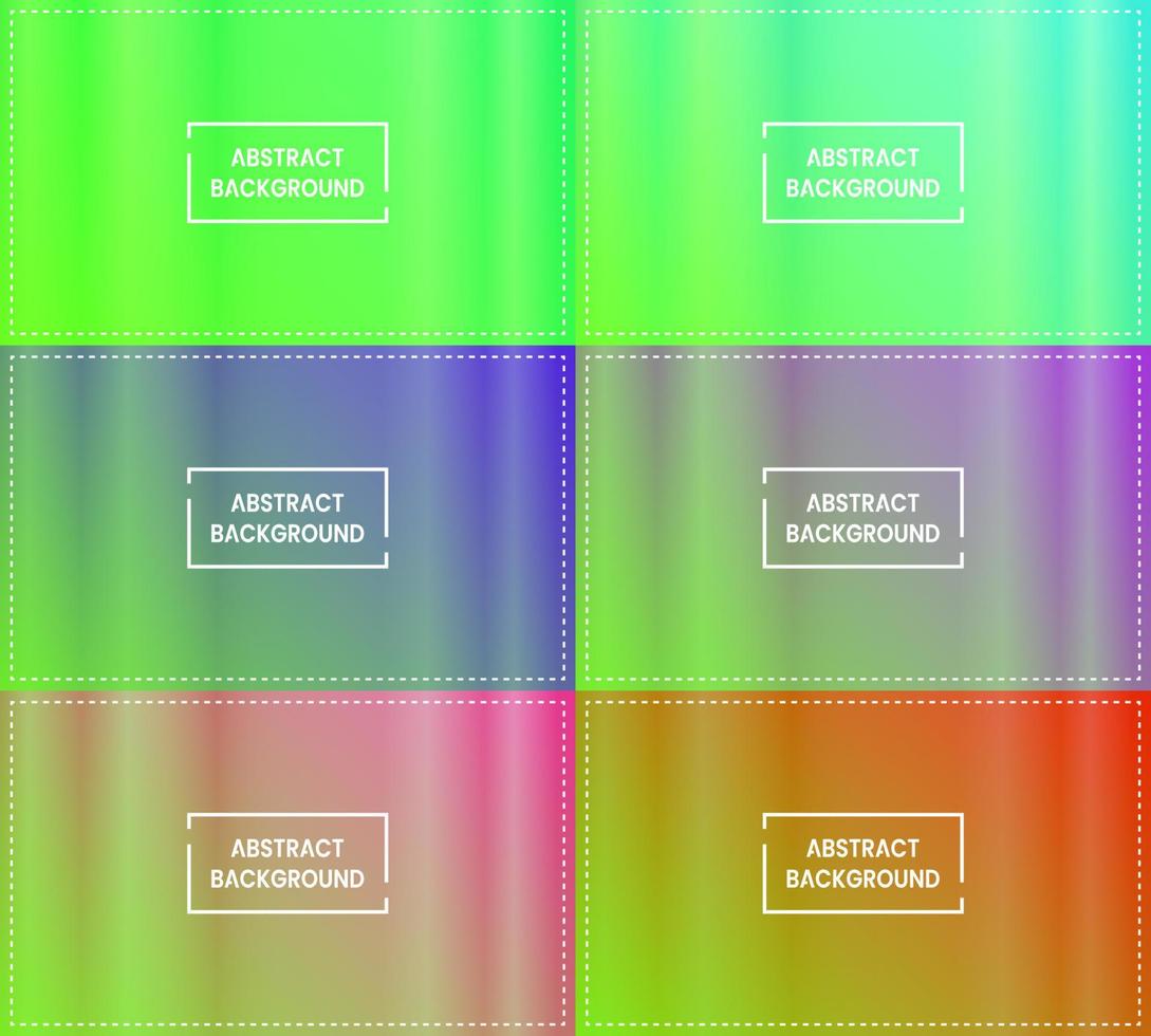 zes sets van blauw, Purper, roze, rood en licht groen verticaal schijnend abstract achtergrond met kader. gemakkelijk, minimaal en modern. voor achtergrond, behang, Startpagina, banier en kopiëren ruimte vector