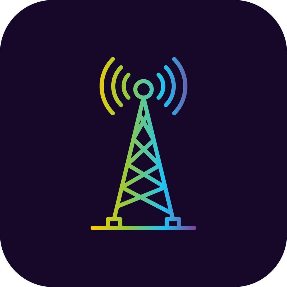 radio toren creatief icoon ontwerp vector