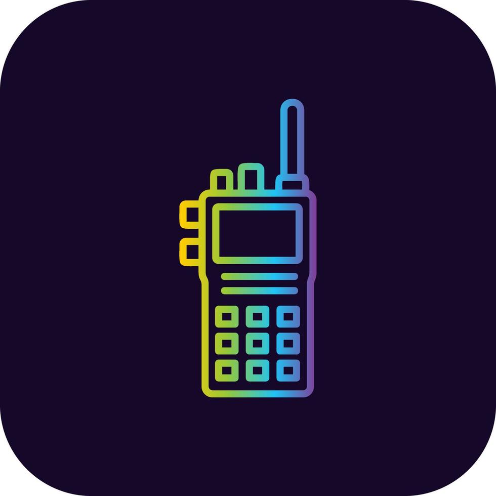 walkie talkie creatief icoon ontwerp vector