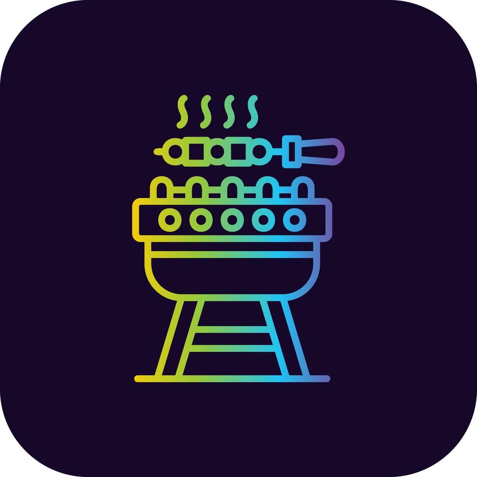 bbq creatief icoon ontwerp vector