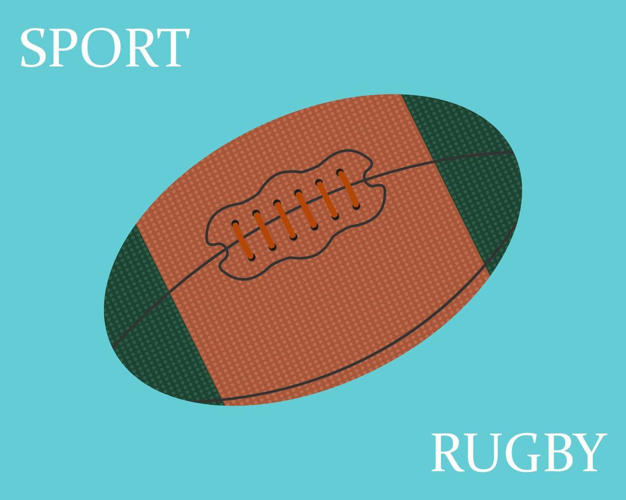 sport- rugby bal vector
