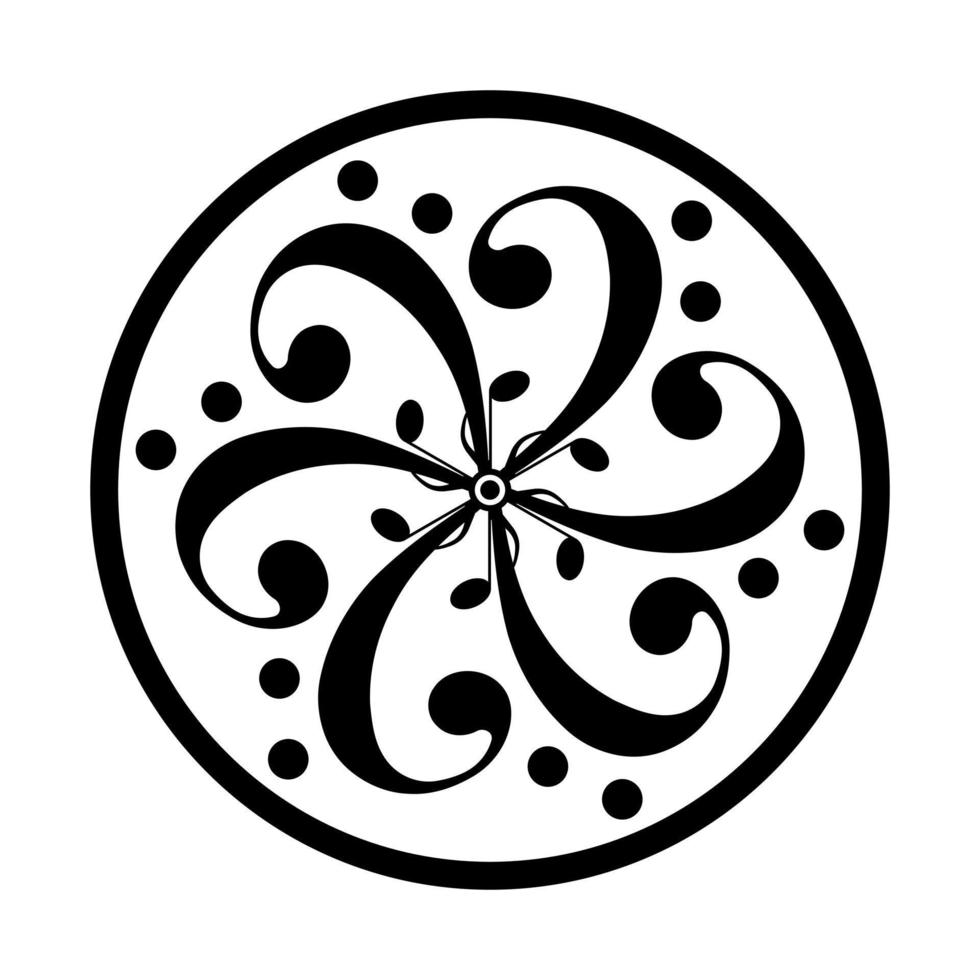 vector patroon van musical tekens in een cirkel