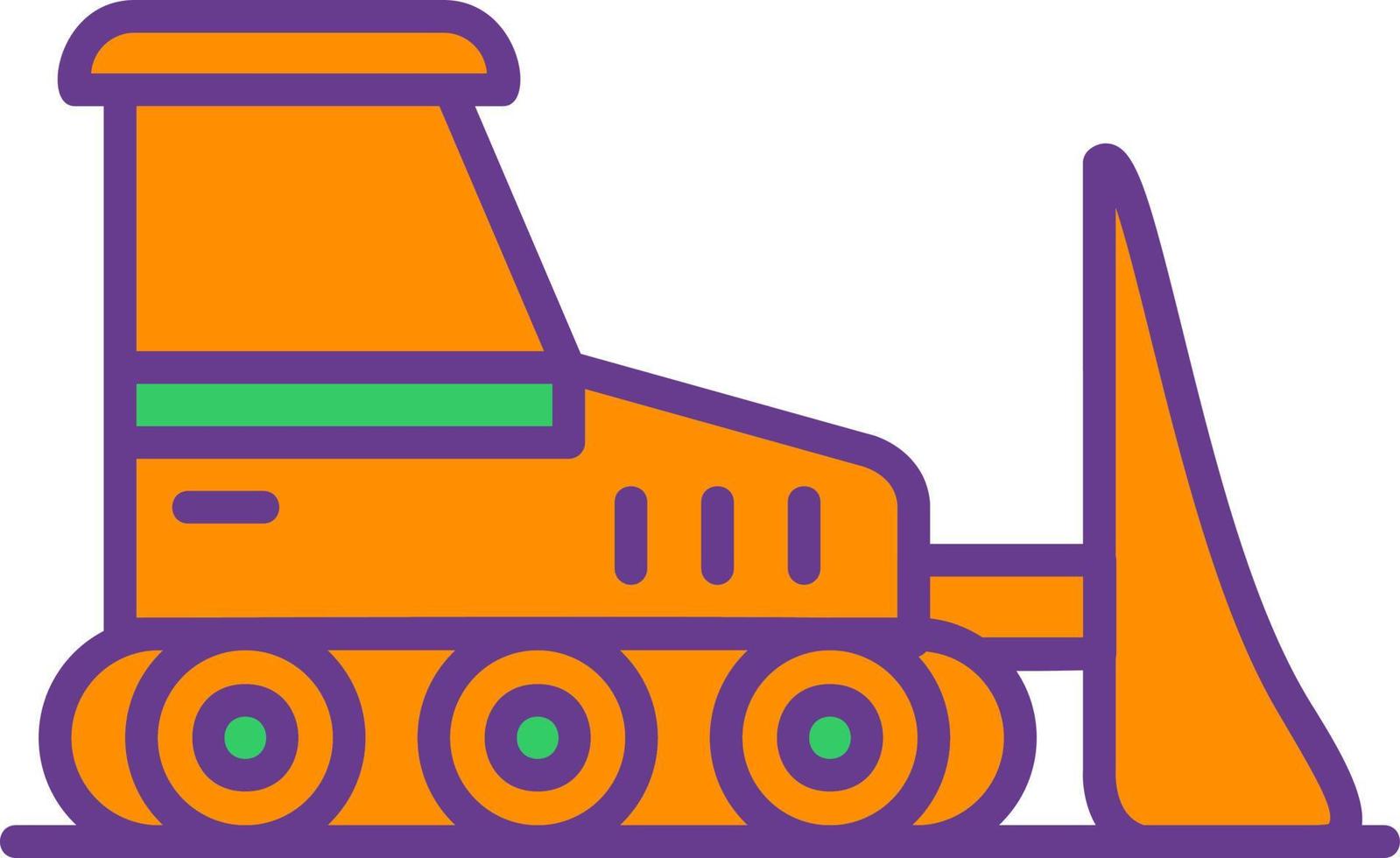 bulldozer creatief icoon ontwerp vector