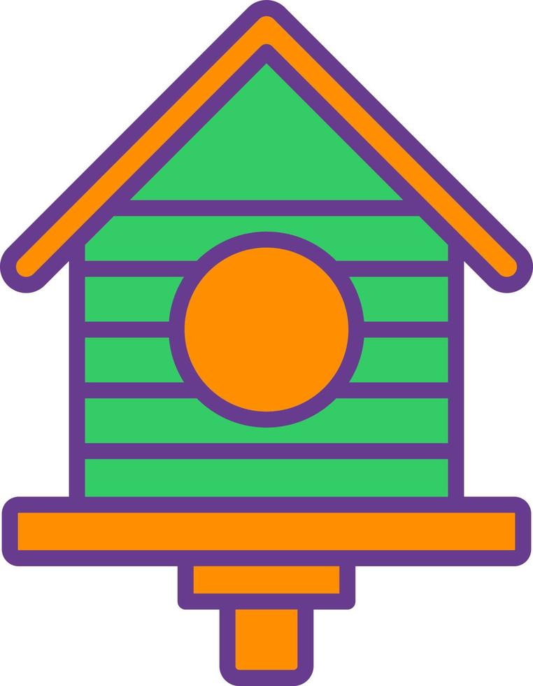 vogelhuisje creatief icoon ontwerp vector