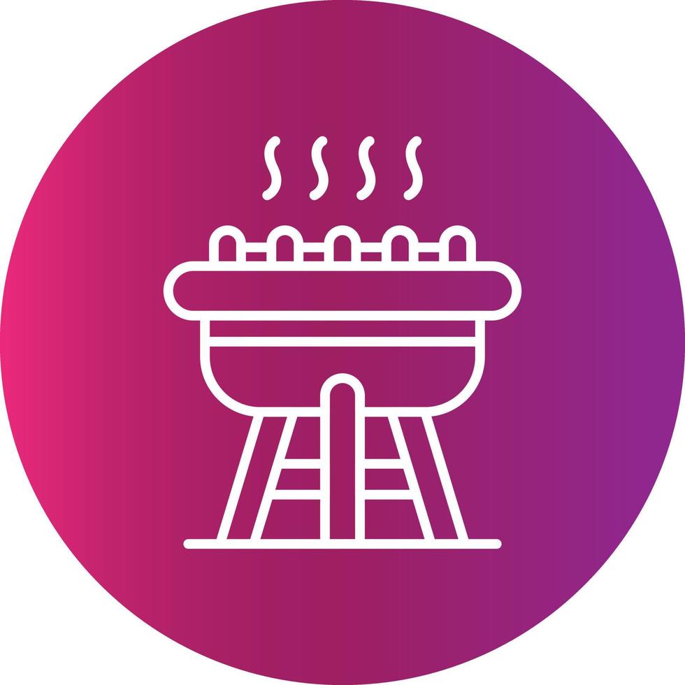 barbecue creatief icoon ontwerp vector