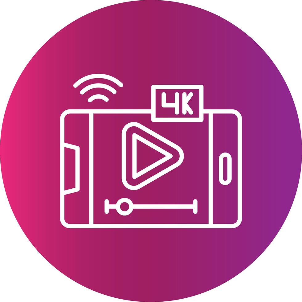 video streaming creatief icoon ontwerp vector