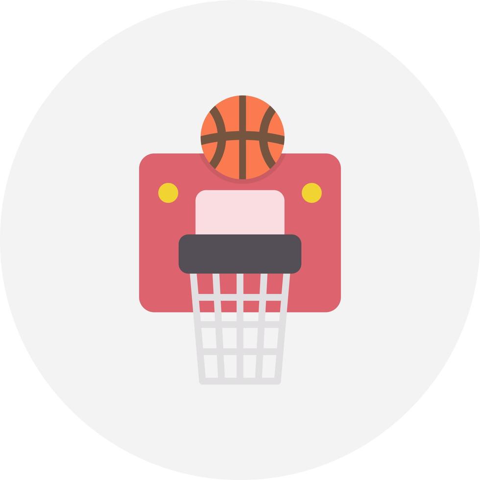 basketbal hoepel creatief icoon ontwerp vector