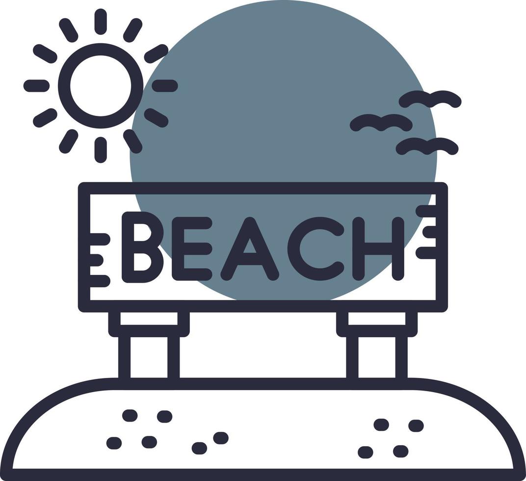 strand creatief icoon ontwerp vector