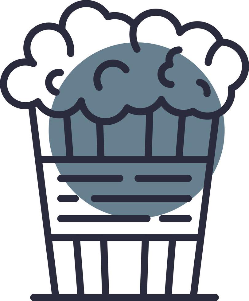 popcorn creatief icoon ontwerp vector