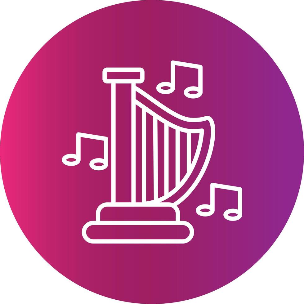 harp creatief icoon ontwerp vector