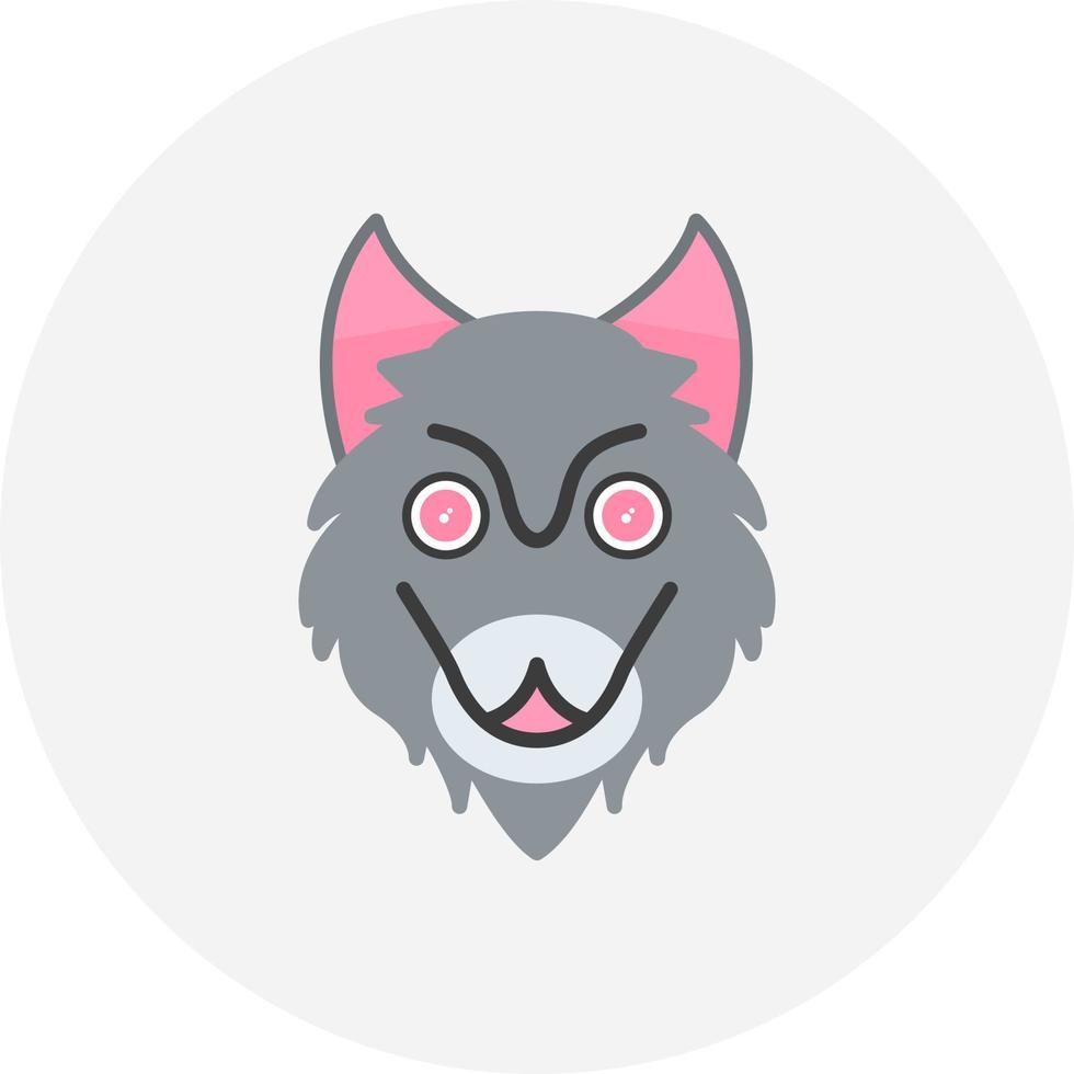 wolf creatief icoon ontwerp vector