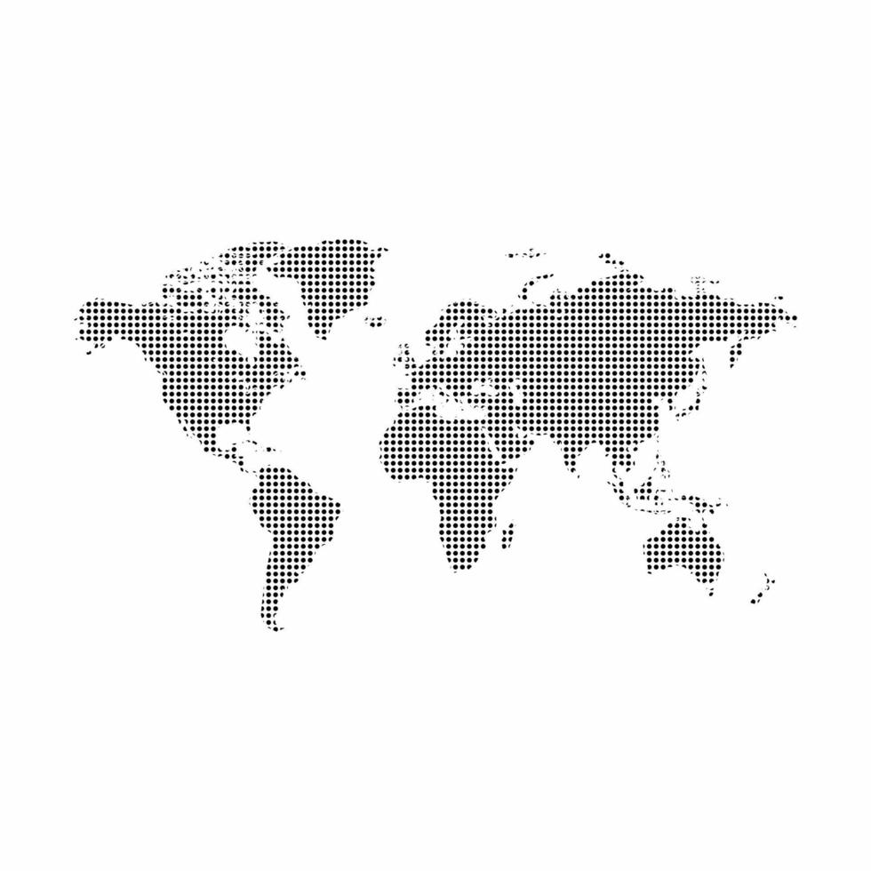 wereld kaart vector ontwerp