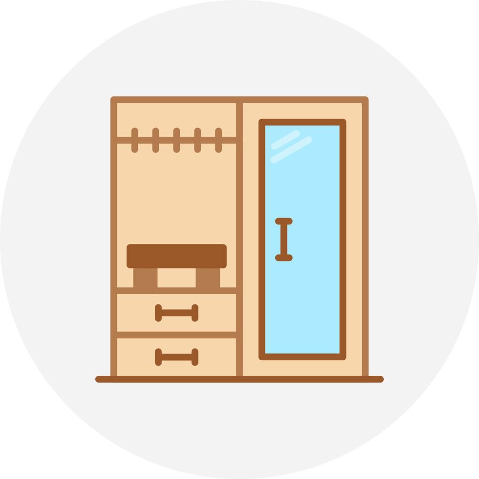 garderobe creatief icoon ontwerp vector