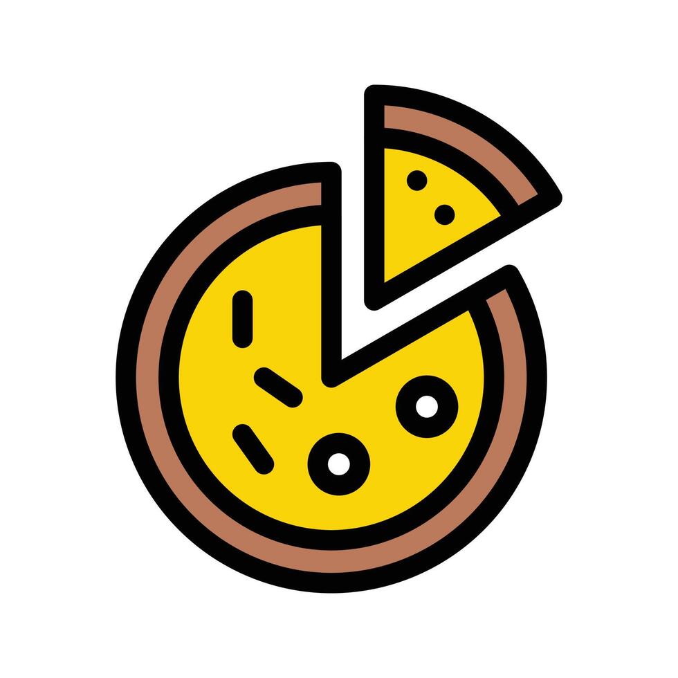 pizza vectorillustratie op een background.premium kwaliteit symbolen.vector iconen voor concept en grafisch ontwerp. vector