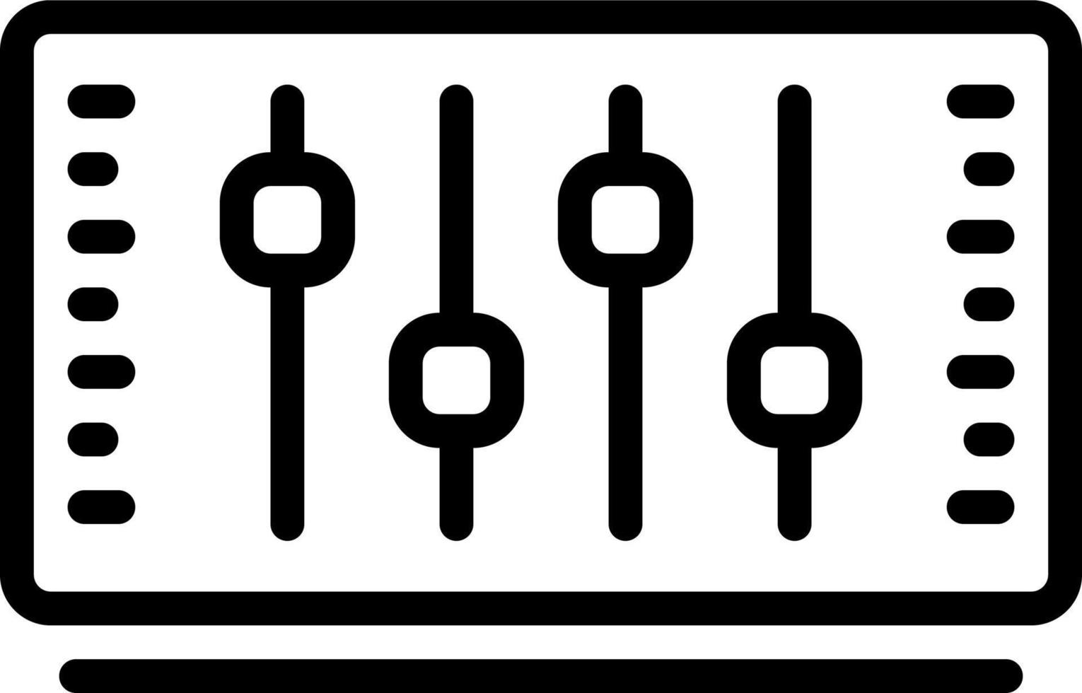 lijn icoon voor parameters vector