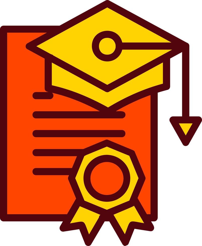 certificaat vector pictogram