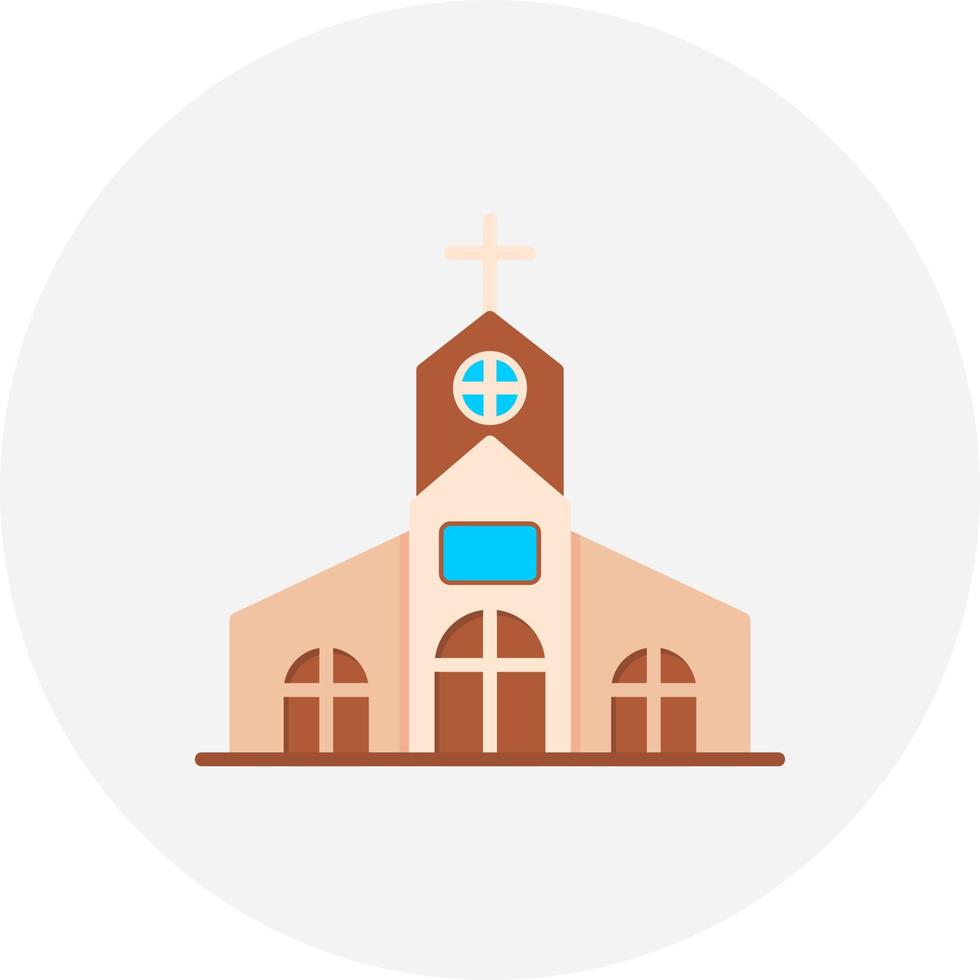 kerk creatief icoon ontwerp vector