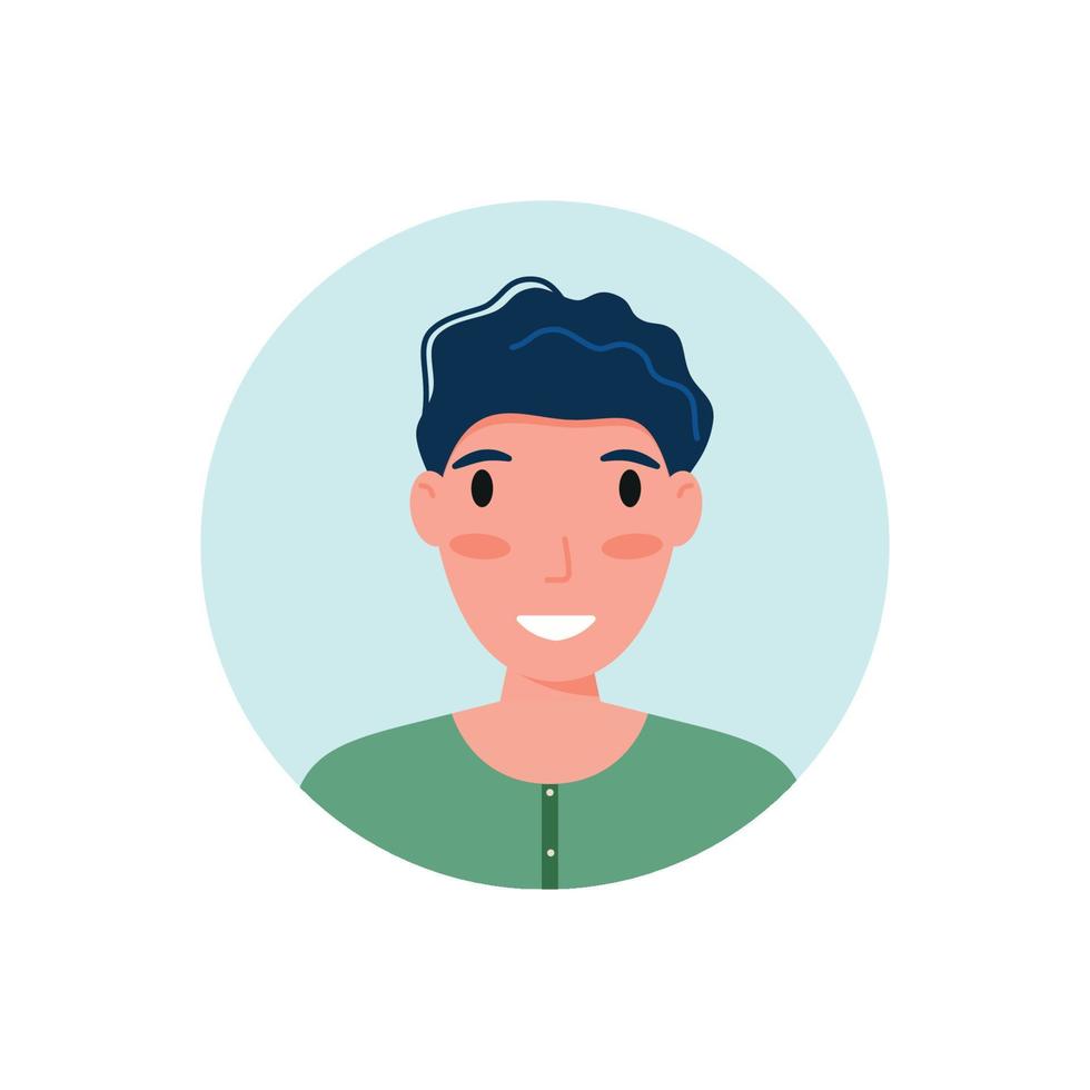 avatar Mens. vlak ontwerp mensen karakters. vector illustratie eps 10