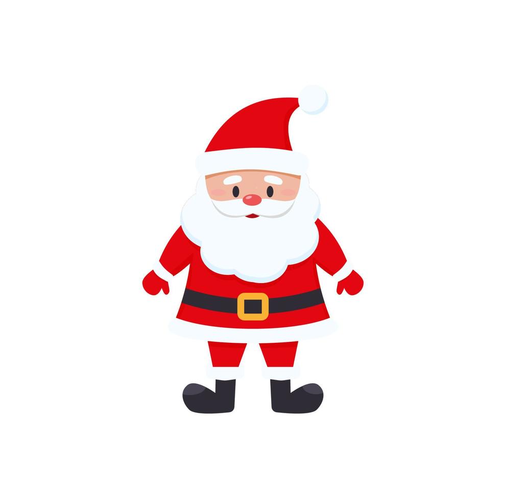 vector tekenfilm illustratie van schattig de kerstman claus. Kerstmis groet kaart vector illustratie ontwerp