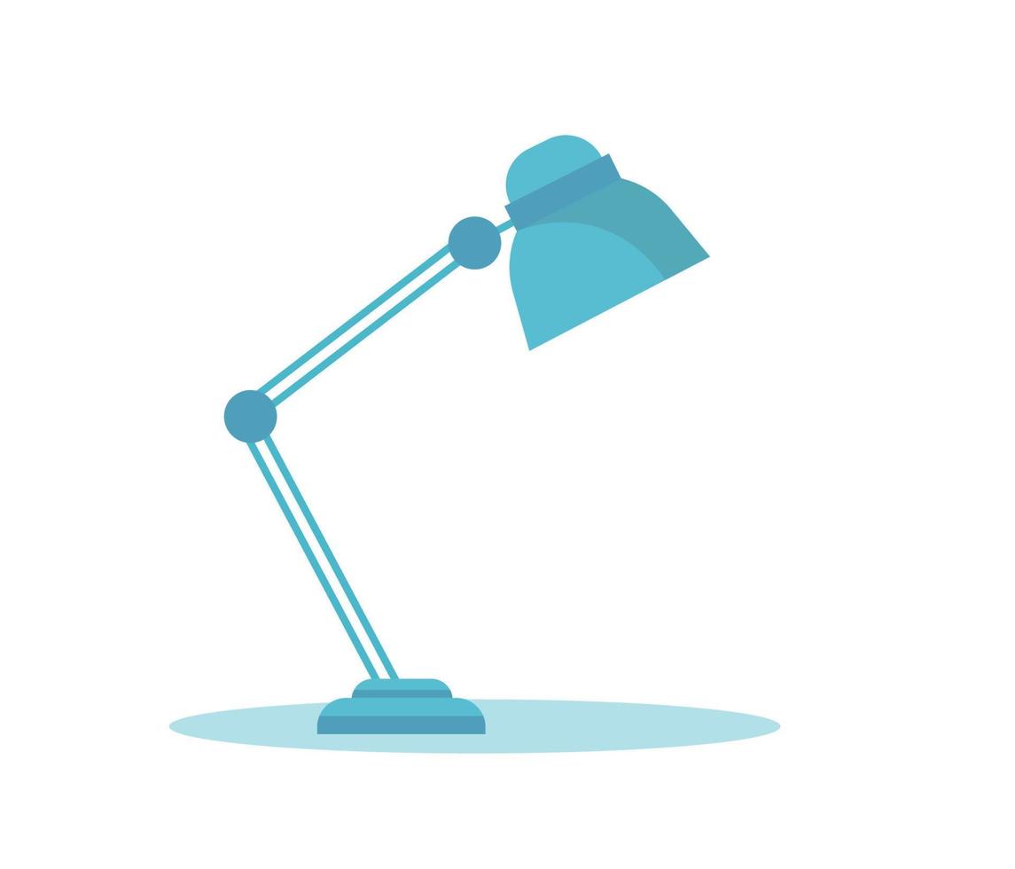 tafel lamp vlak ontwerp vector illustratie Aan wit achtergrond