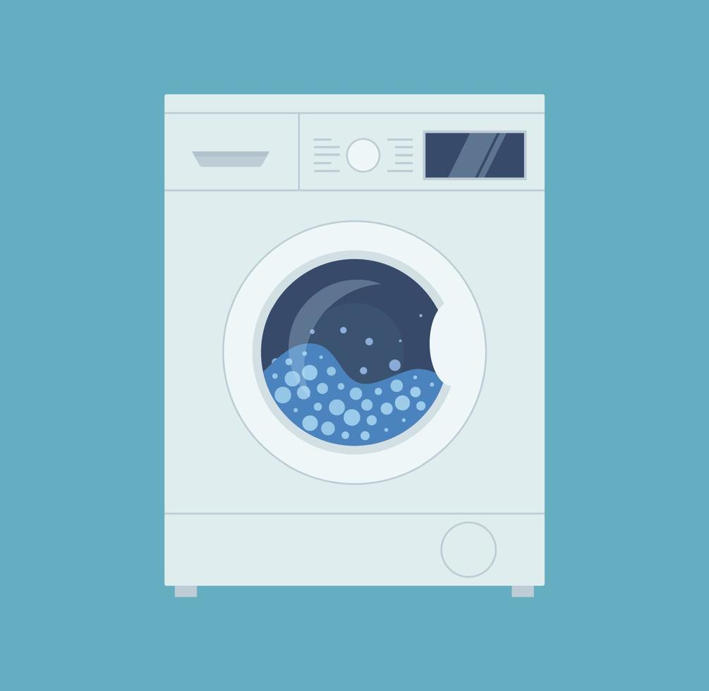 het wassen machines. vlak vector illustratie.