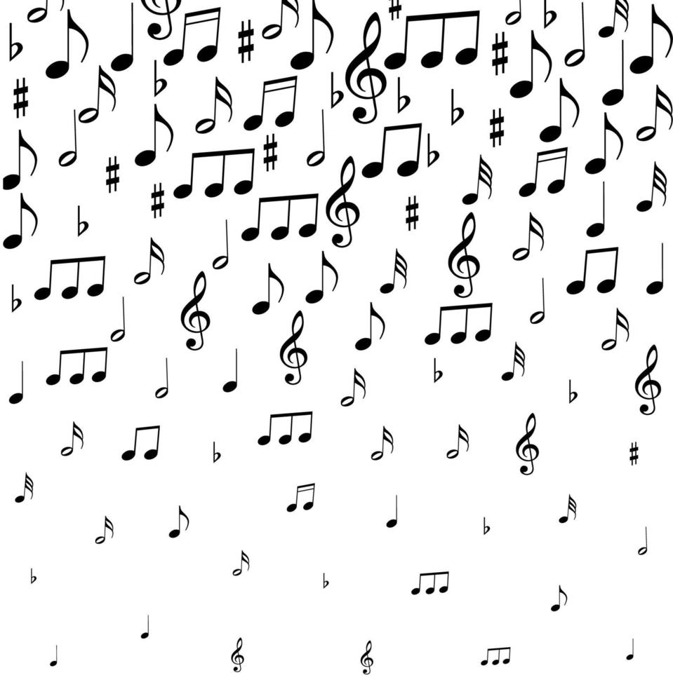 muziek- notities. vector illustratie. voor afdrukken en web ontwerp Aan wit achtergrond eps 10