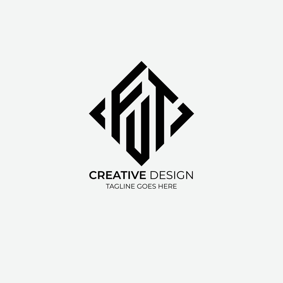 f u t minimalistische en modern vector logo ontwerp geschikt voor bedrijf en merken