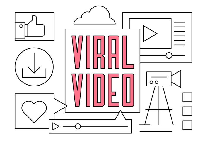 Lineaire Digital Video Marketing vector