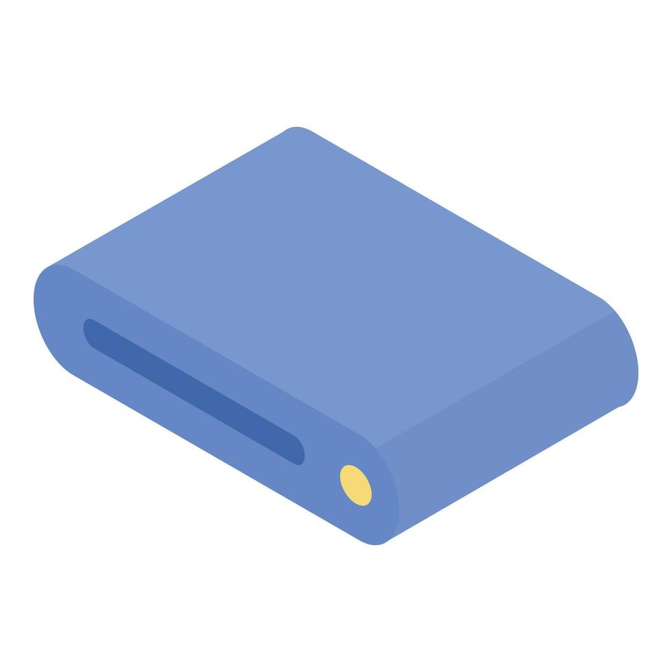 blauw router icoon, isometrische stijl vector
