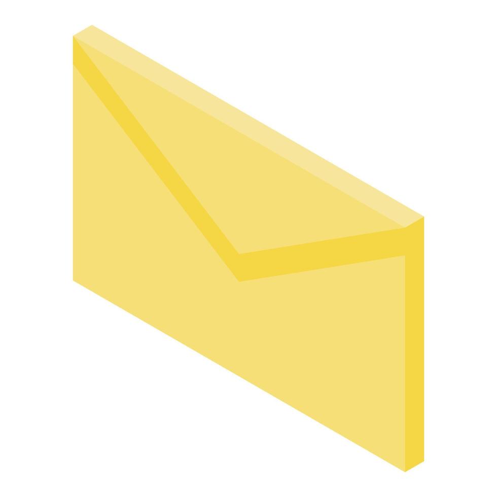 envelop mail icoon, isometrische stijl vector