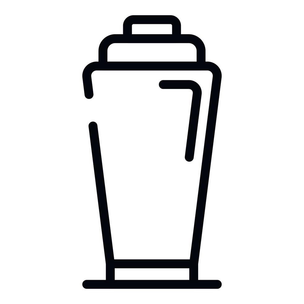 partij bar shaker icoon, schets stijl vector