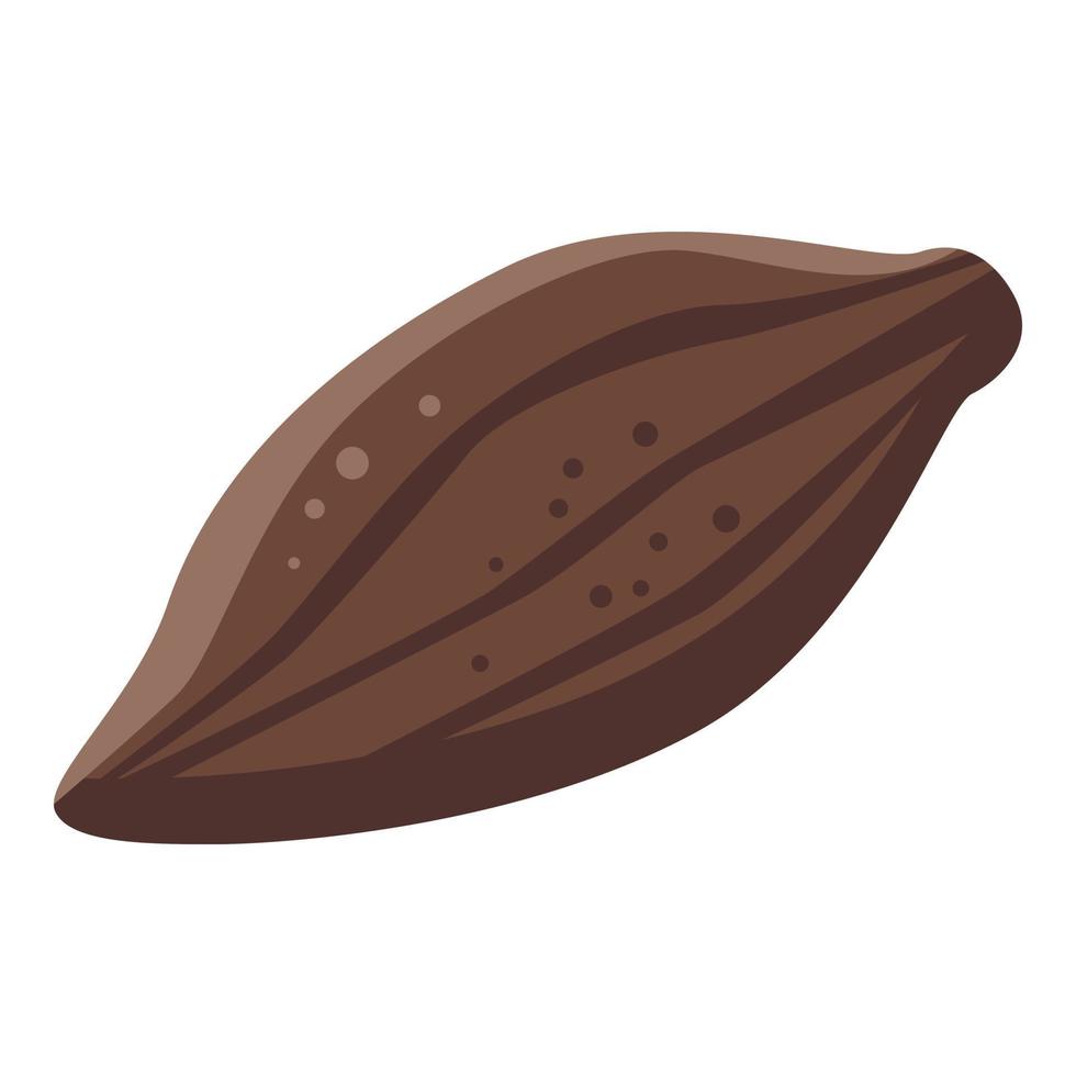 geheel cacao fruit icoon, isometrische stijl vector