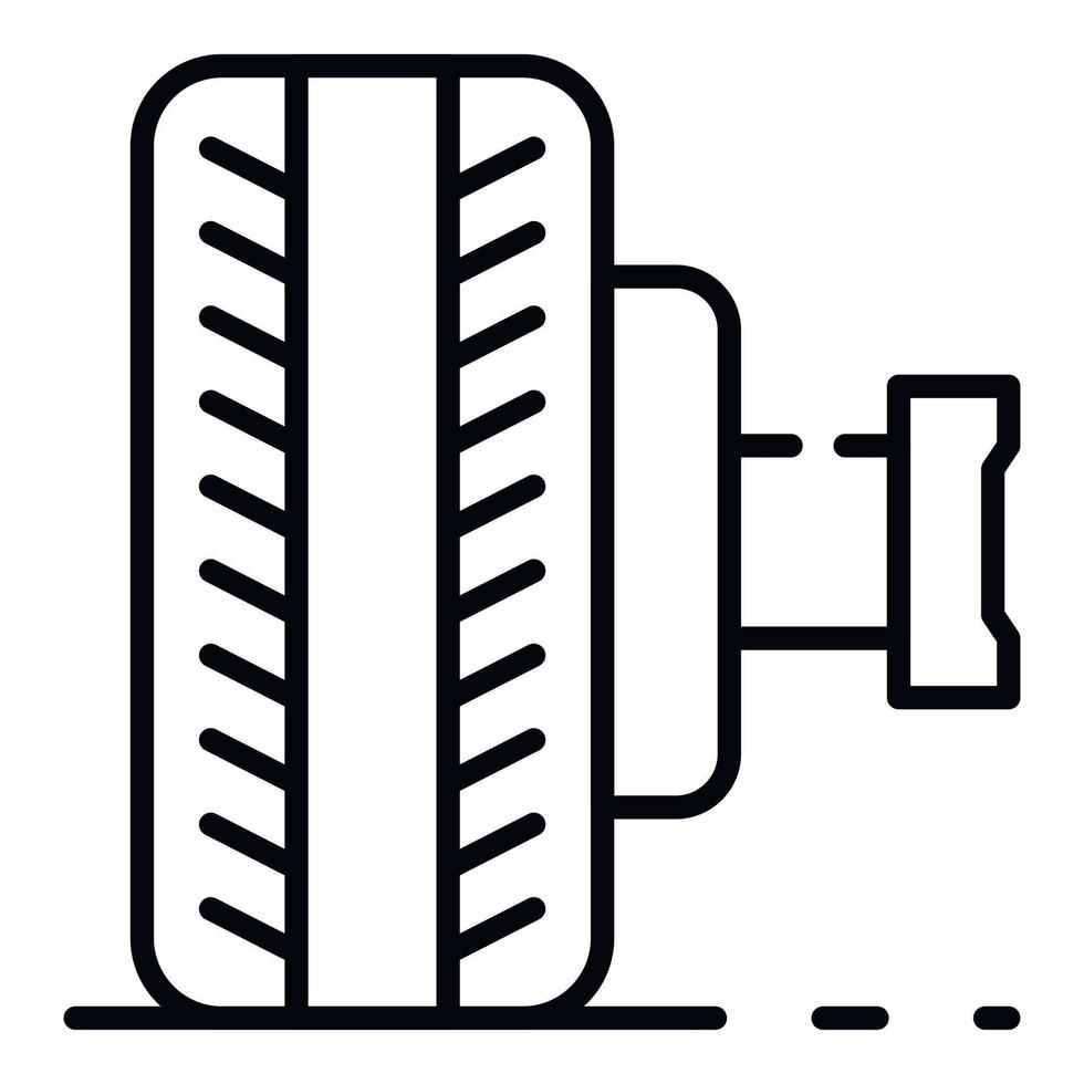 auto band icoon, schets stijl vector