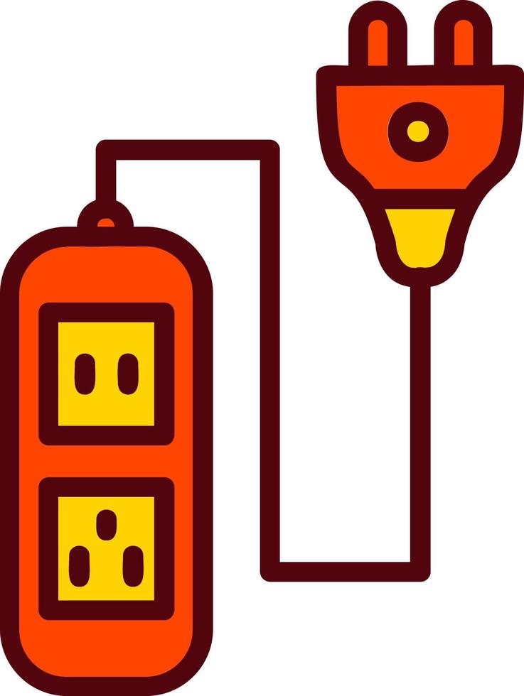 stekkerdoos vector pictogram