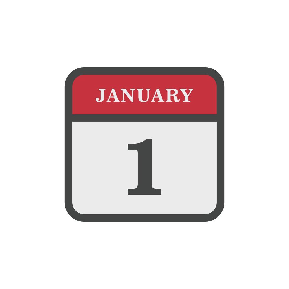nieuw jaar kalender icoon vector
