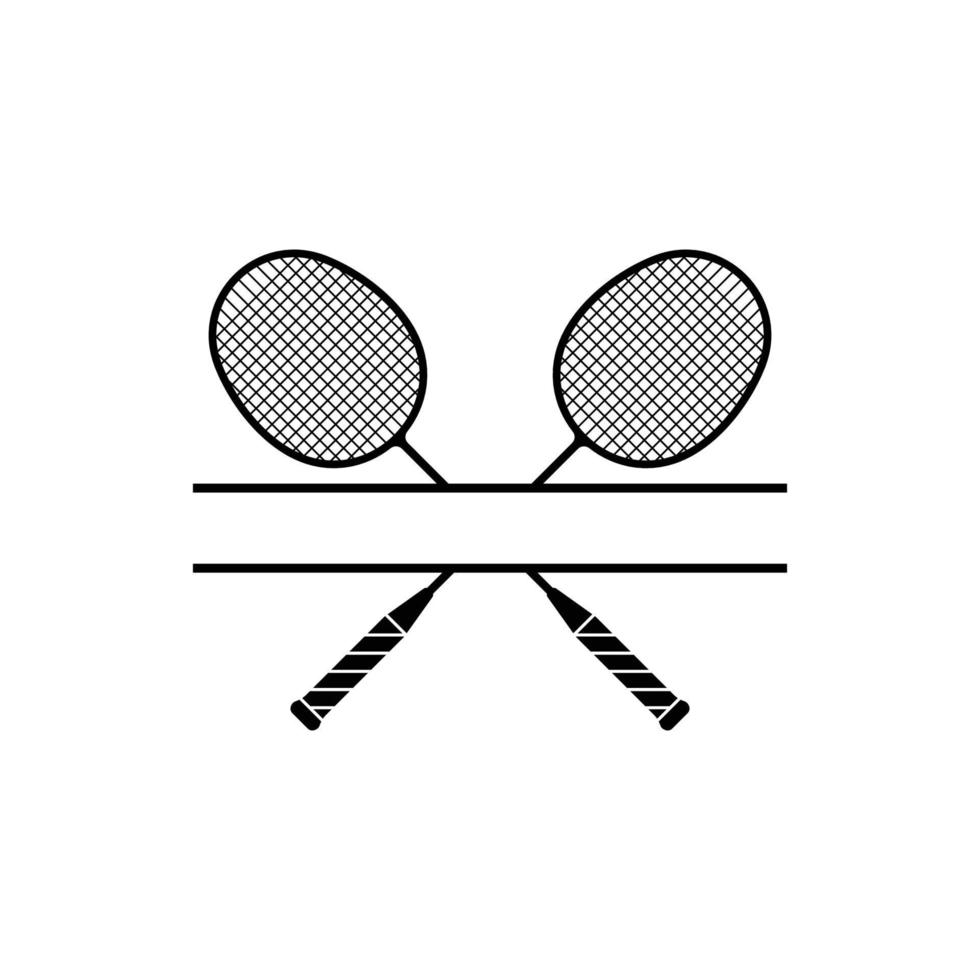 badminton racket icoon vector