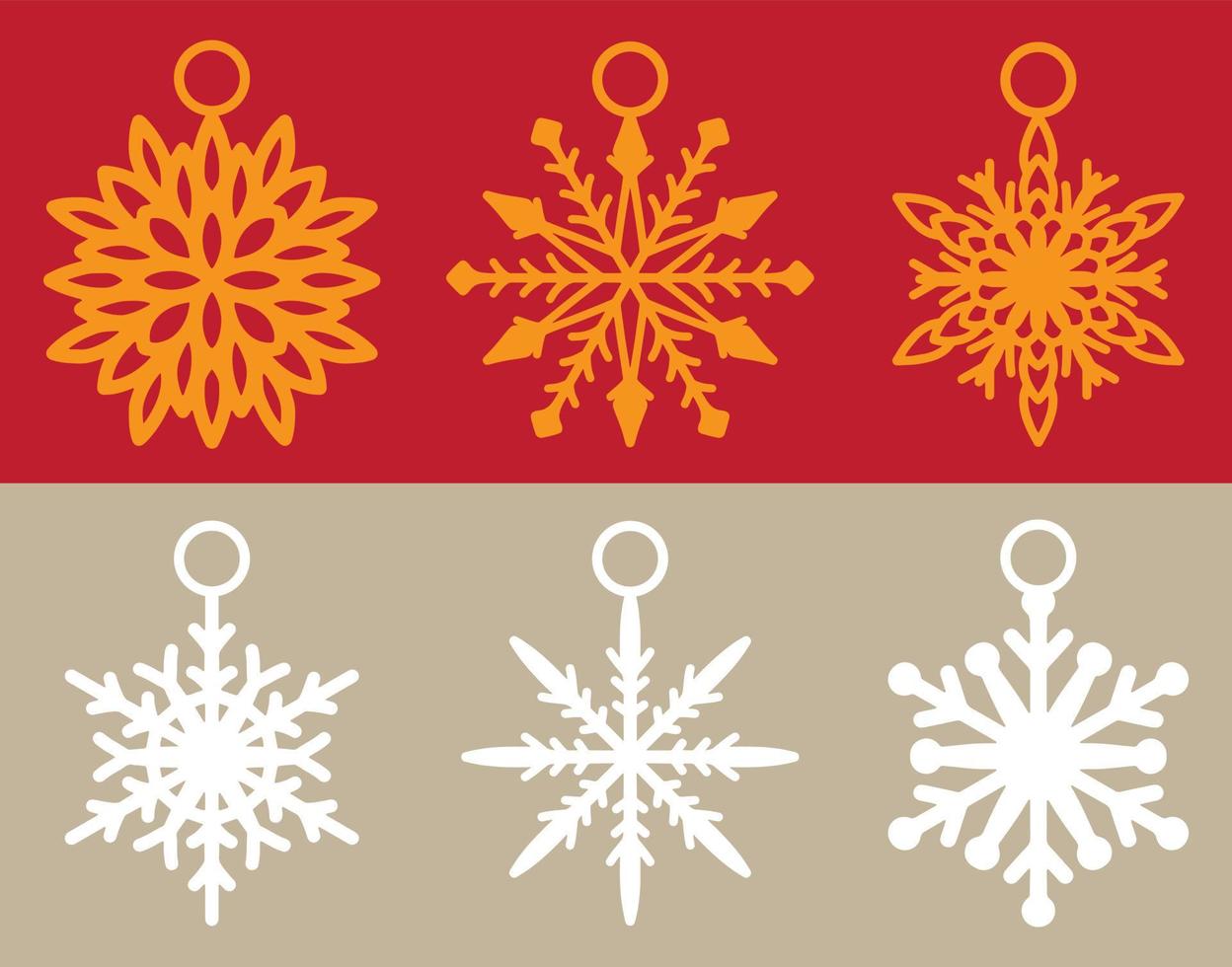 Kerstmis decoratie ornamenten elementen vector ontwerp