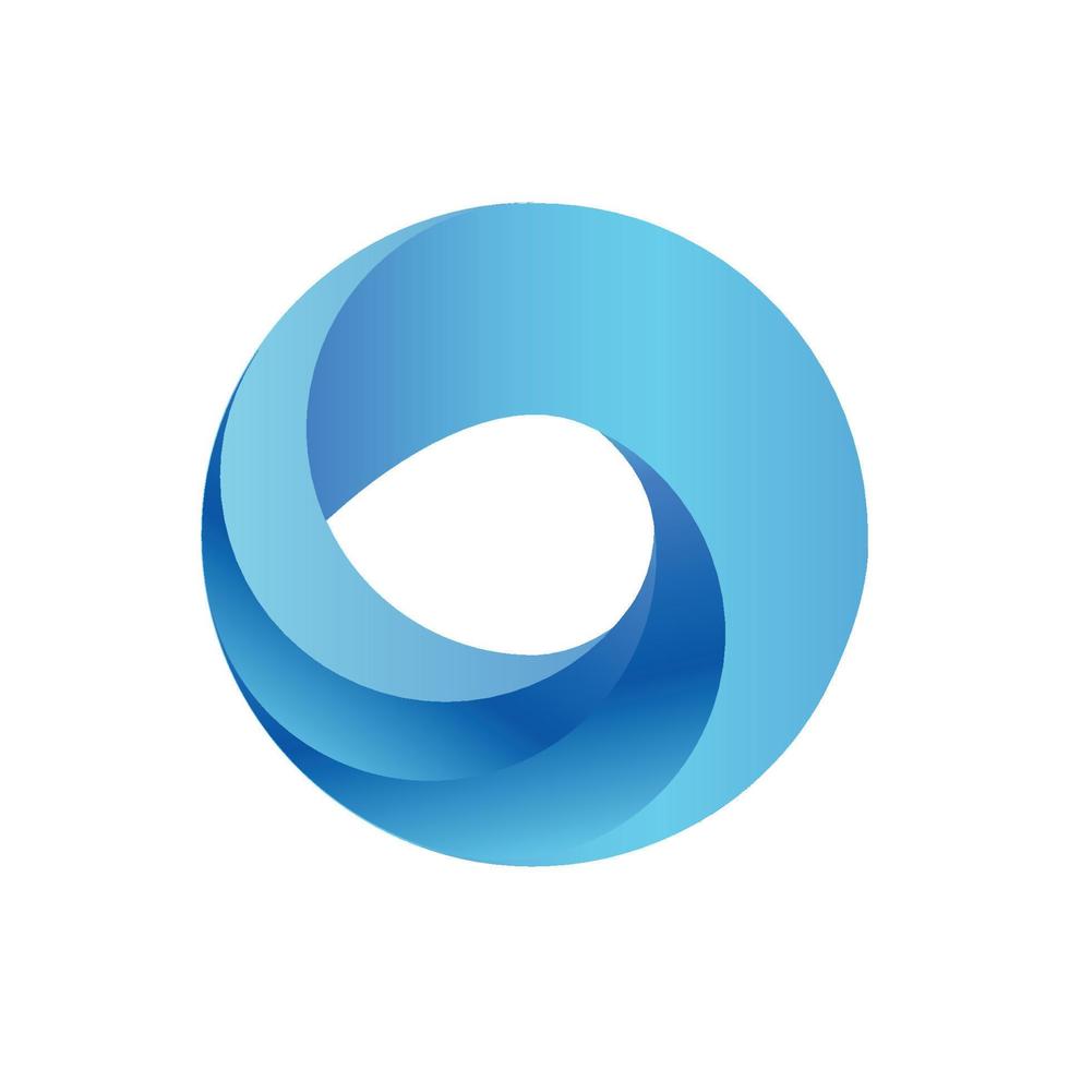 kleur cirkel abstract vorm logo brief O kleurrijk helling ontwerp vector