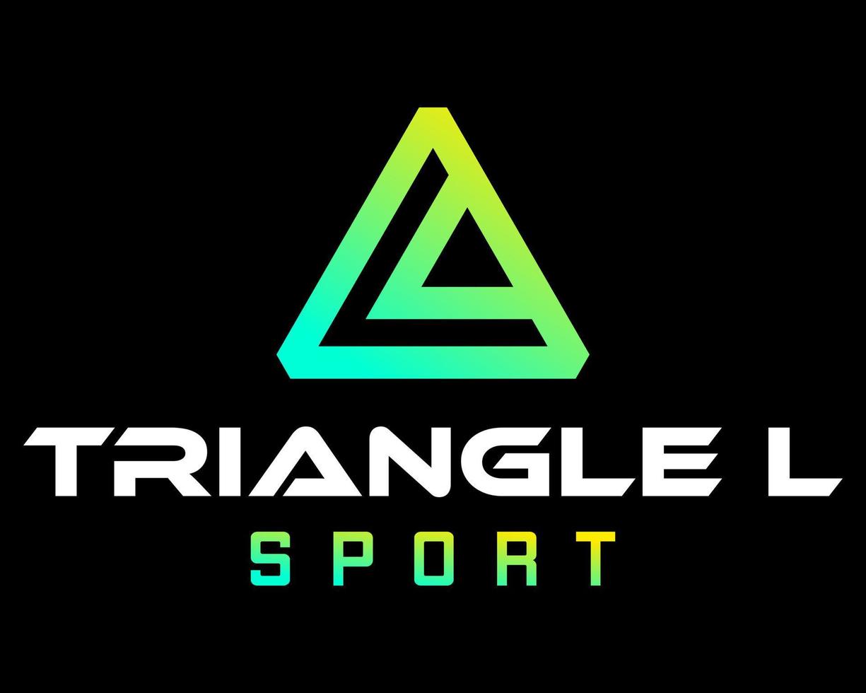 l brief monogram sport logo ontwerp. vector